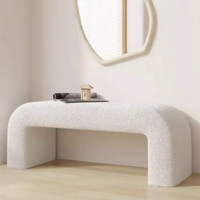 Banc à langer pour chaussures à l'entrée du couloir, banc long, canapé de salon, banc long, banc de 