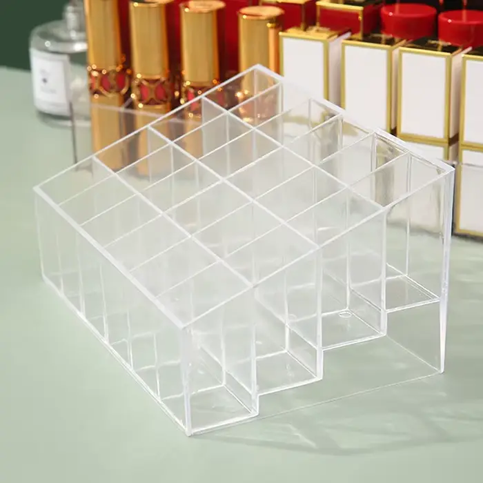 Boîte de Rangement Acrylique pour Rouge à Lèvres et Verhéritage à Ongles