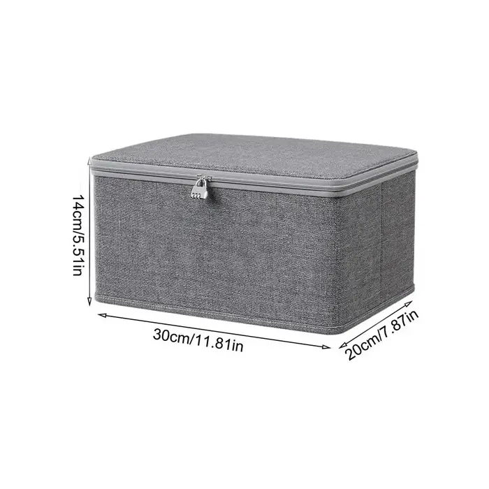 Boîte de rangement verrouillable, boîte de rangement verrouillable pour vêtements, collations, nourr