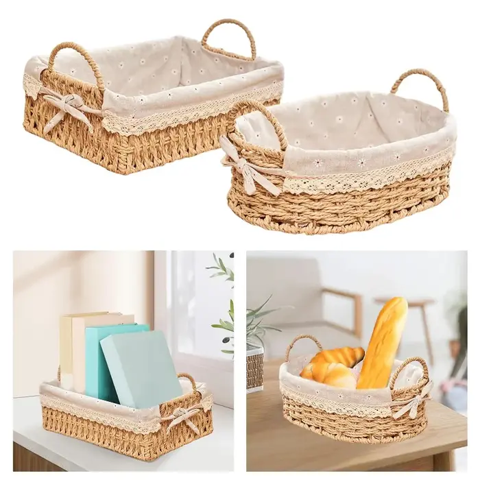 Paniers de rangement tissés