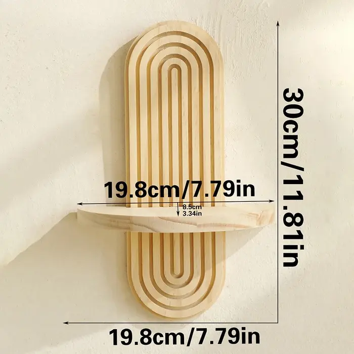 Étagères murales en bois 1 pièce, support de Style Boho, décoration de maison moderne pour salon, dé