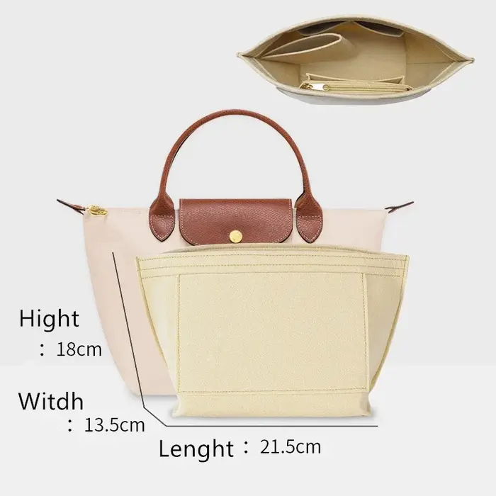 Organisateur de sac pour Longchamp, petit fourre-tout de finition, sac à main d'insertion, doublure