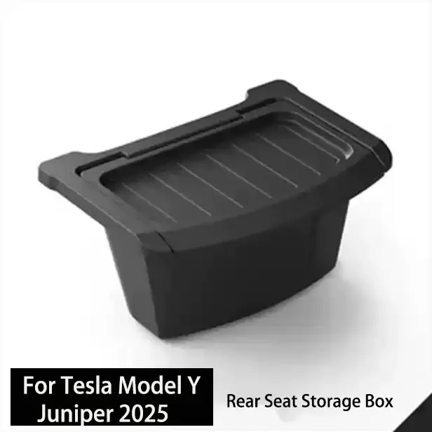 Boîte de rangement pour siège arrière pour Tesla Model Y Juniper 2025, organisateur de console centr