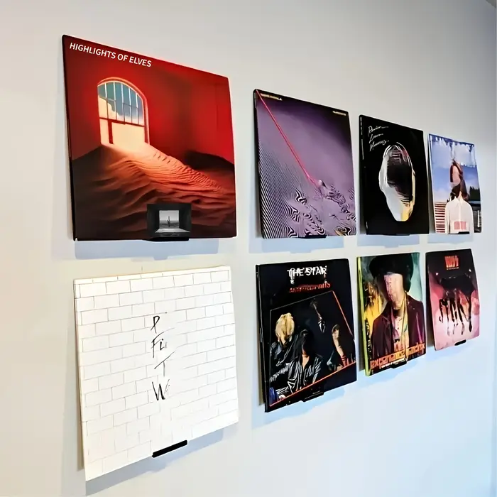 1 pièces minimaliste vinyle disque étagère Album mural affichage lecteur