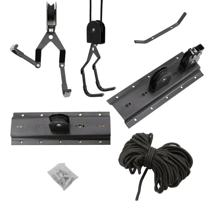 Boîte à bagages de toit, cadre de levage, poulie de levage, kayak, vélo, garage souterrain, cadre de
