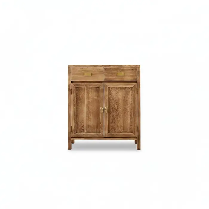 Meuble à chaussures de style farmhouse, organisateur de chaussures en bois à 2 tiroirs, étagère à ch