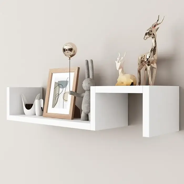 Nouvelles étagères murales pour salon et chambre, avec des designs de grille simples, librement comb