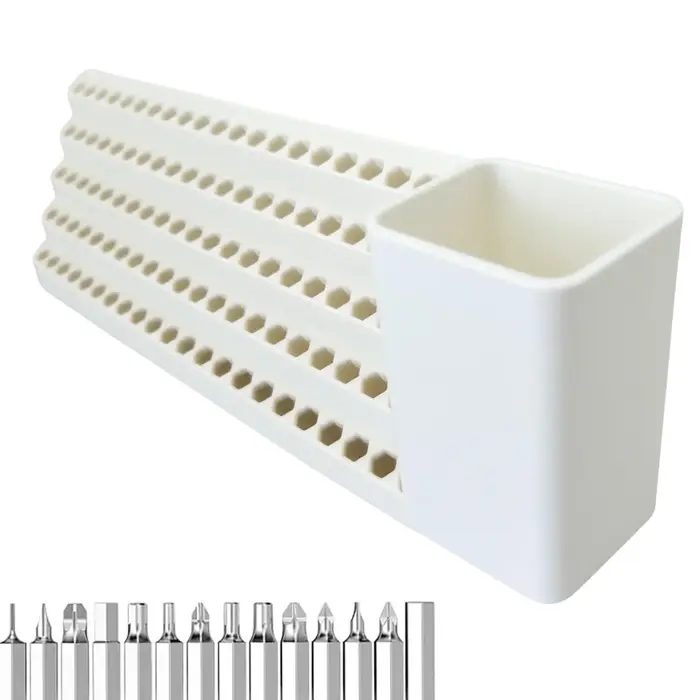 Boîte de rangement pour embouts de tournevis, organisateur mural à plusieurs niveaux pour embouts de tournevis, support de rangement pour têtes de tournevis
