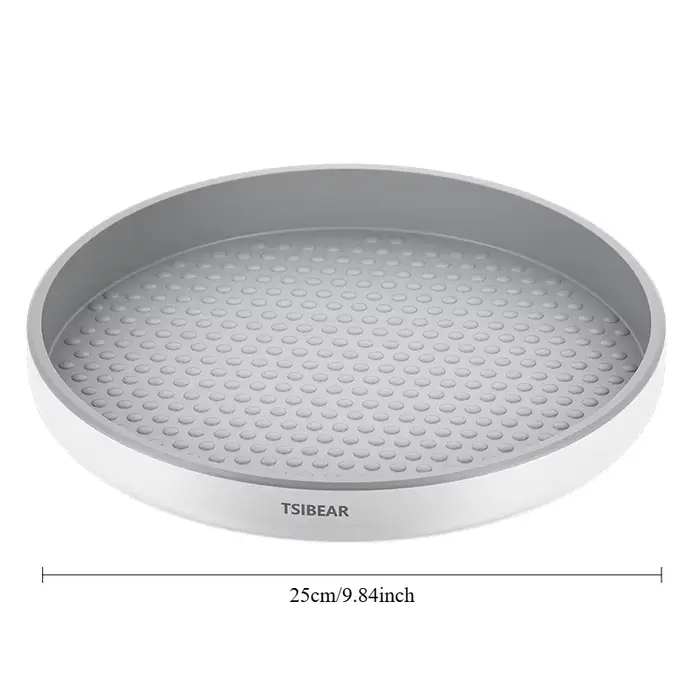 Organisateur de rangement rotatif pour épices, plateau de comptoir de cuisine, plateau rotatif à 360