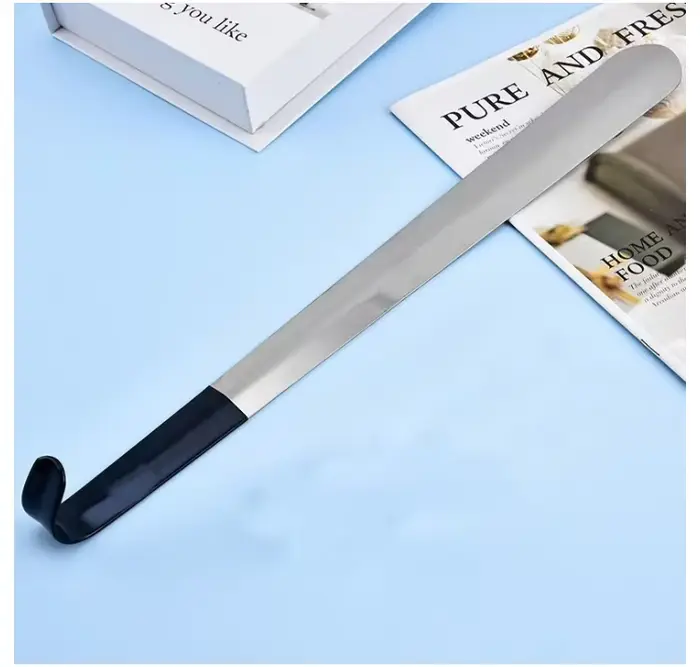 Chausse-pied en acier inoxydable à long manche ergonomique |   16,5 pouces/42 cm |   Chausse-pied en