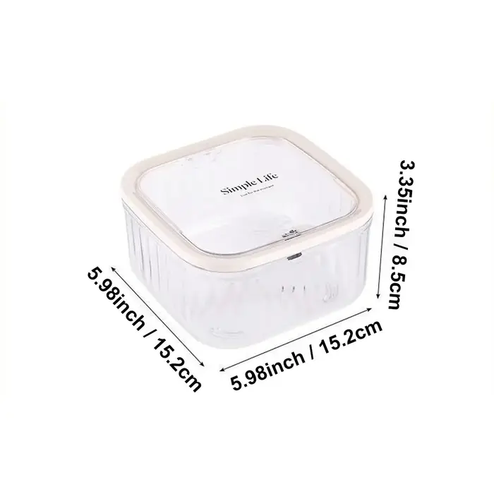 Boîte de rangement transparente, boîte de rangement pour perles de lavage, conteneur pour anneaux et