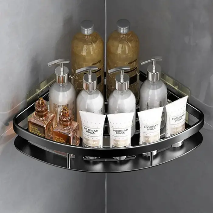 Étagère de salle de bain en alliage d'aluminium