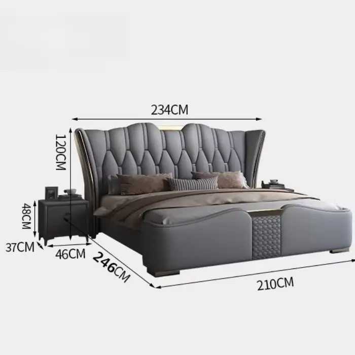 Lit de rangement simple de type italien