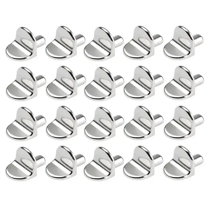 Chevilles de Support d'étagère en forme de L, 20 pièces, supports fixes pour étagère de garde-robe, 