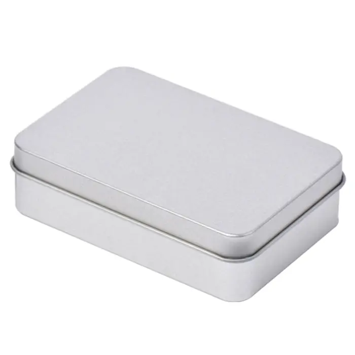 Boîte de rangement rectangulaire en métal pour cartes à jouer, conteneur pour bijoux, emballage pour