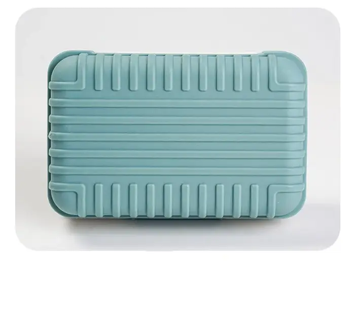 Boîte à savon en plastique pour salle de bain avec couvercle, essentiels de voyage, boîte à savon po