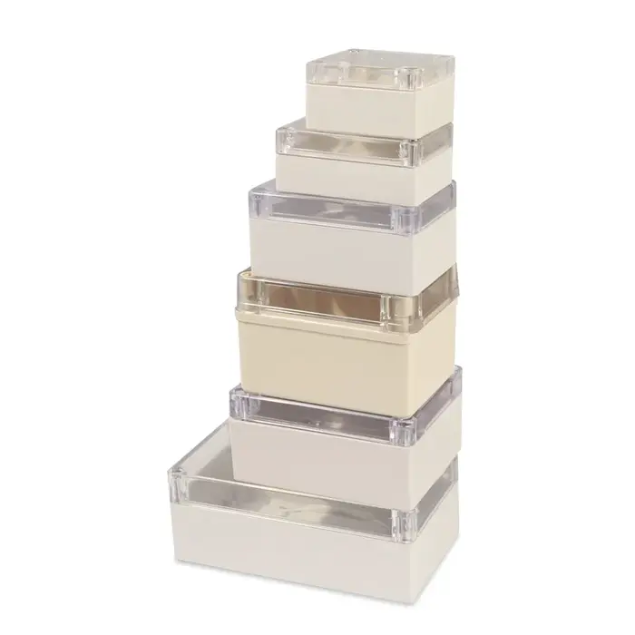 Boîte de rangement transparente en plastique étanche