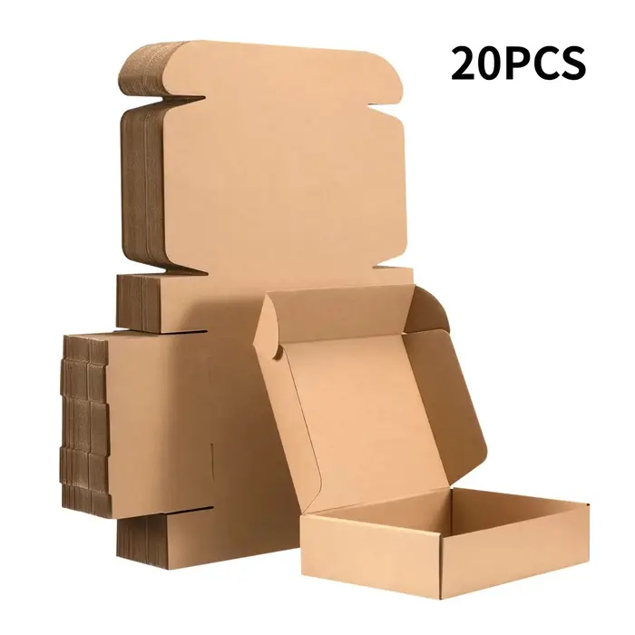 Boîte de transport marron, petit carton ondulé, utilisé pour la boîte d'emballage de transport, l'em