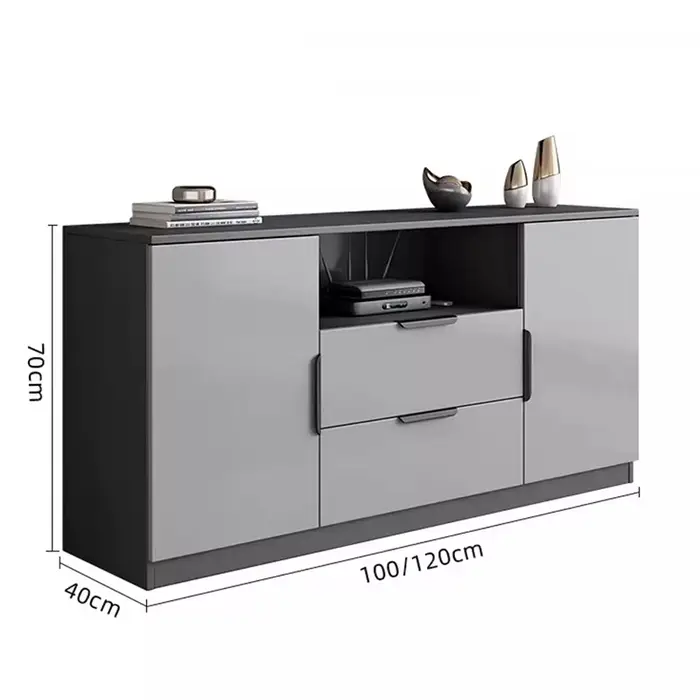 Meubles de salon de qualité supérieure : Armoires de rangement créatives crème