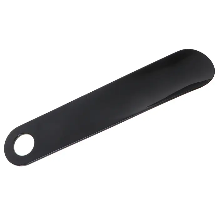Chausse-pied en plastique noir portable et durable, 18,5 cm, chausse-pied professionnel pour une ins
