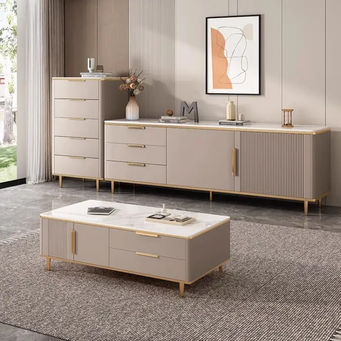 Poignées verticales support armoire moderne Simple tiroirs étagère meuble Tv Design sol Muebles Para El Hogar maison accessoires