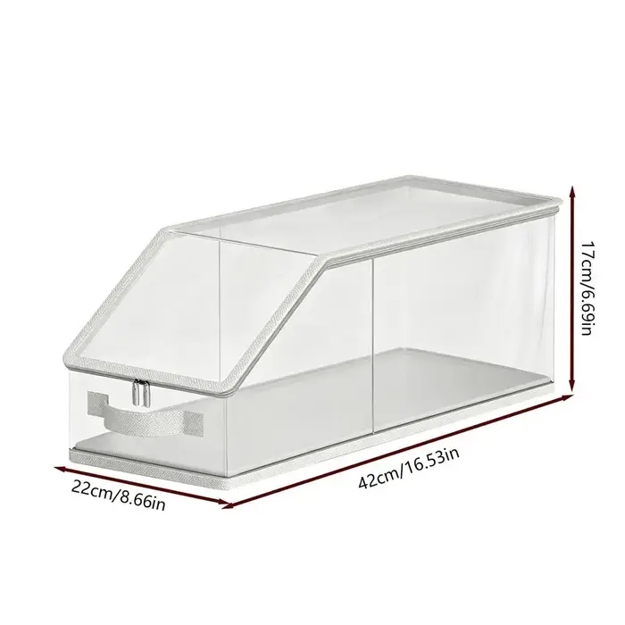 Boîte de rangement pour chapeaux, empilable, porte-casquettes de baseball, conteneur de rangement, b