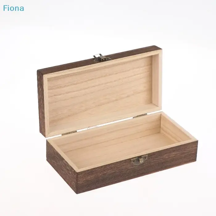 ♤ Boîte de rangement en bois rustique