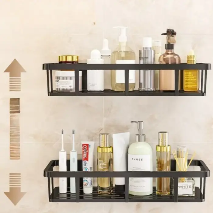 Étagère de salle de bain sans perçage
