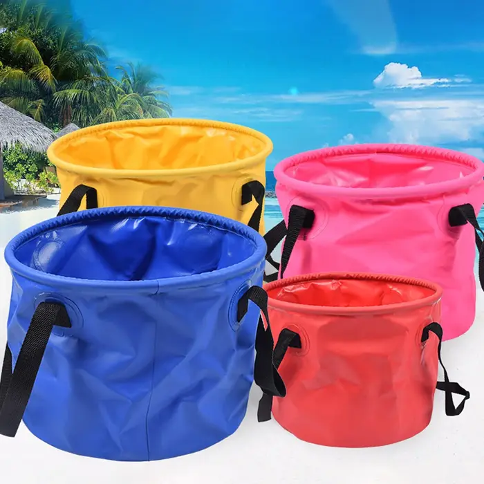 Seau pliable et rétractable de 30L, seau de rangement portable réutilisable, seau pliable pour les voyages en plein air, les sports, l'alpinisme, la pêche