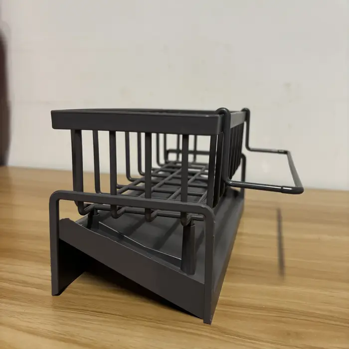 Étagère de rangement pour épices de cuisine avec égouttoir