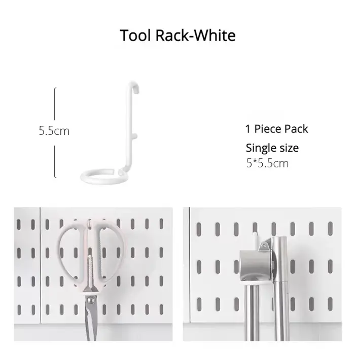 Nouveau bricolage panneau perforé accessoires étagère suspendue crochets de rangement organisateur m