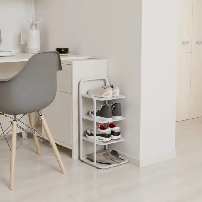 Étagère à chaussures à espace étroit – Organisateur vertical en fer robuste