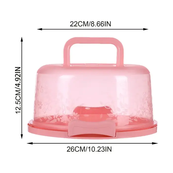 Conteneurs à gâteaux avec couvercles, boîte hermétique transparente réutilisable avec poignée pour b