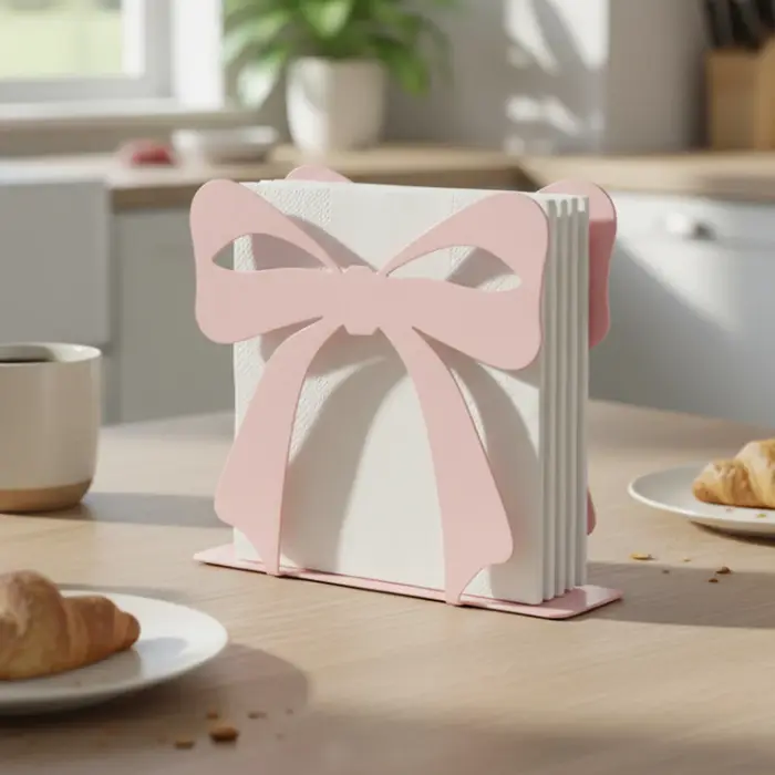 Porte-serviettes moderne sur pied pour table