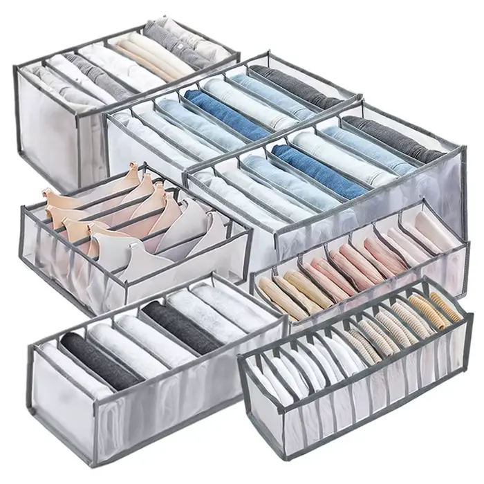 Boîte de rangement pour jeans, organisation de placard, système d'organisation de vêtements, organisation de tiroirs, rangement de pantalons pour armoire