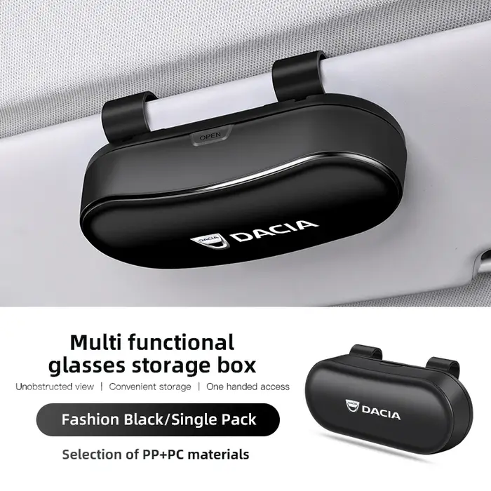 Boîte de rangement pour lunettes de soleil, boîte de rangement pour lunettes de soleil pour Dacia Du