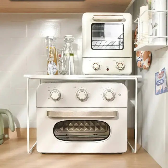 Étagères de rangement de cuisine à 2 niveaux