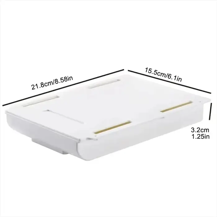 Boîte de rangement cachée, tiroir de rangement de bureau, support de rangement de bureau en plastiqu