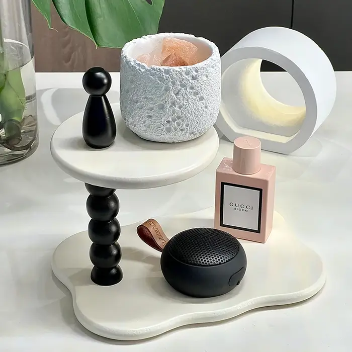 Présentoir multicouche Vintage, bois massif, étagère de rangement pour articles de thé, antiquités o