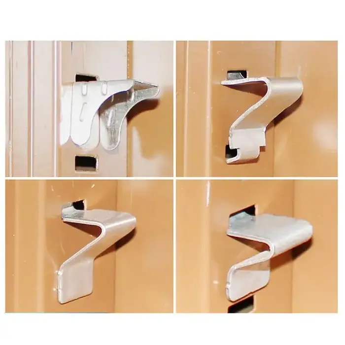 Clips d'étagère d'armoire en métal robuste