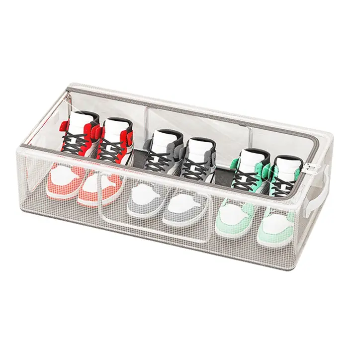 MELCase-Boîte à Chaussures en Plastique Transparent, Épaissie, Empilable