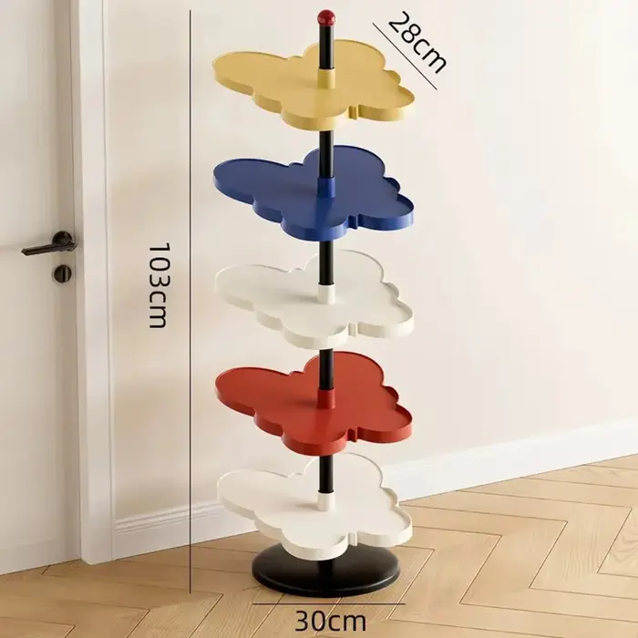 Étagère à chaussures multi-niveaux simple et démontable pour entrées étroites