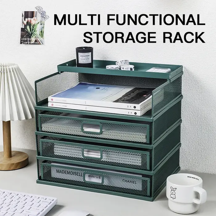 Support de rangement de bureau avec tiroir