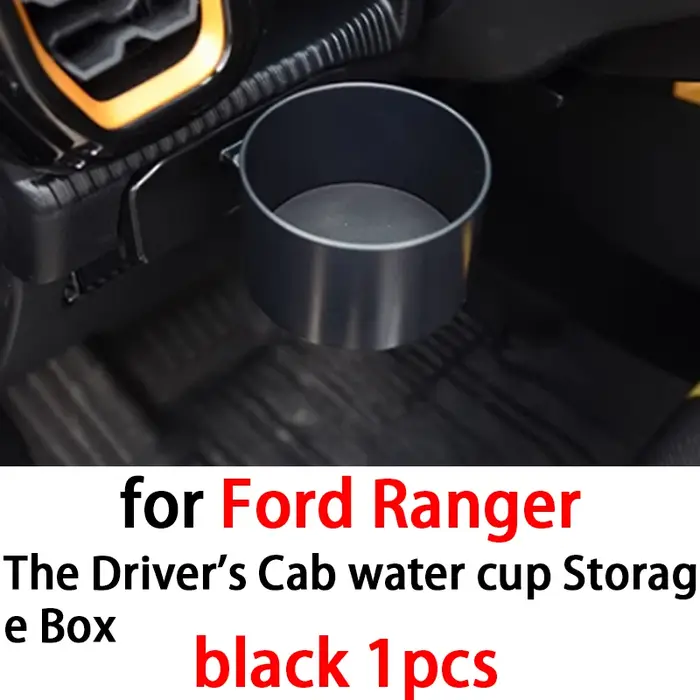 Boîte de rangement de voiture, boîte de rangement de tasse d'eau de cabine du conducteur pour access