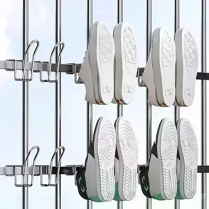 Présentoir innovant pour chaussures et étendoir en acier inoxydable