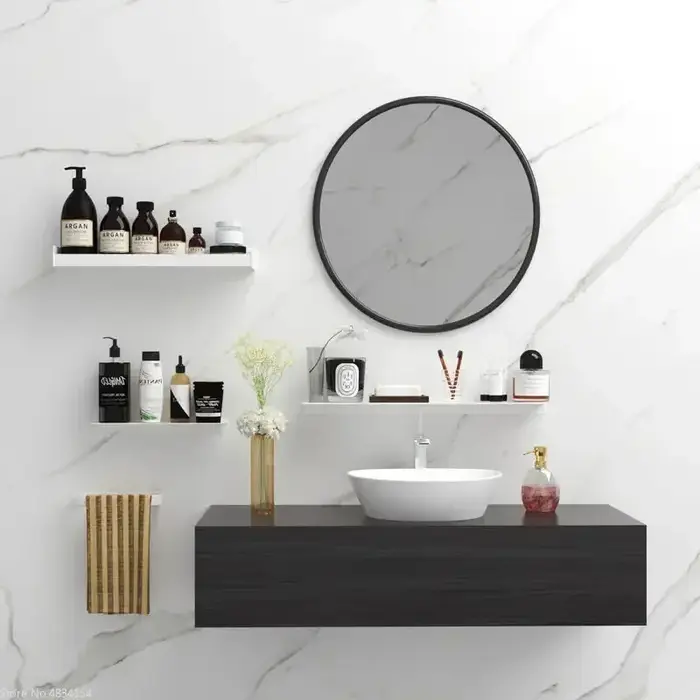 Étagère sans perçage, porte-shampooing