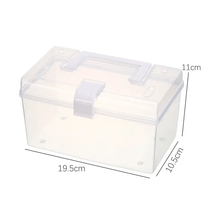 Boîte de rangement en plastique, organisateur médical, armoire à pharmacie Portable, boîte de Kit d'