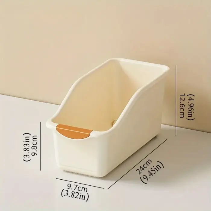 Ensemble de bacs de rangement en plastique courbés - Boîtes d'organisation polyvalentes pour les pro