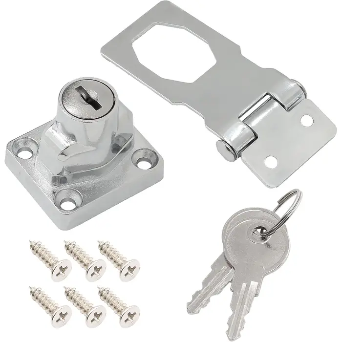 Serrure de sécurité pour meubles de style bouton, serrure de tiroir de placard avec clé et vis, serr