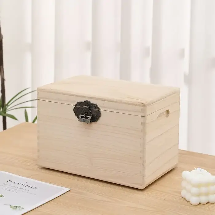 Boîte de rangement en bois